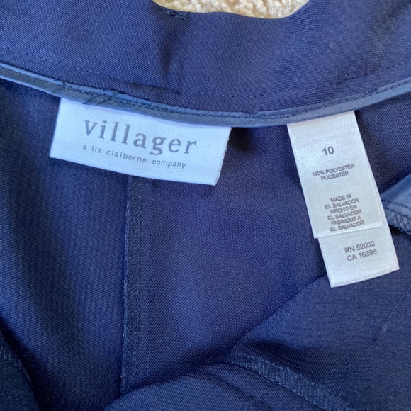 *New* Navy Blue Suit Pants by Villager - 10S - Picture 4 of 9